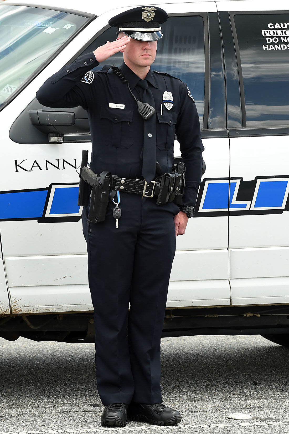 Processional for Mooresville Police Officer Jordan Sheldon